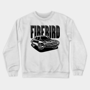 Firebird Car (Black Print) Crewneck Sweatshirt